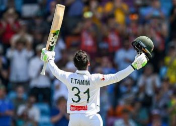 Tanzid makes history with century as Bangladesh dominate first Australia Test